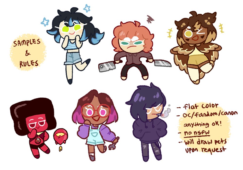 redbean_cookie's tweet photo. ((Hello please take a look at my commissions)) https://t.co/H2d4vTtorj