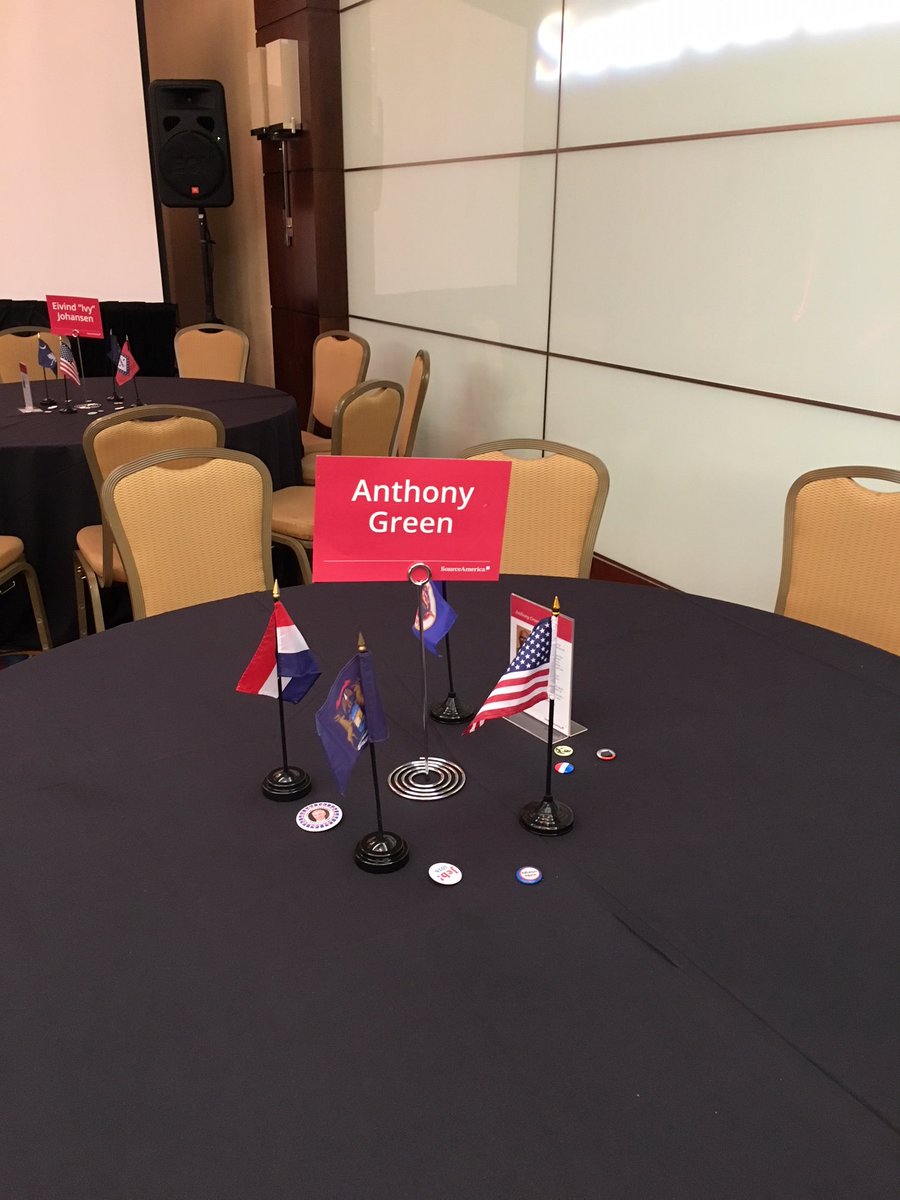 Regghughes's tweet photo. The table is set, Superman is in the building (Anthony Green) 2017 Tom Miller Advocacy award winner in Washington DC leading the @palmettogoodwil team on the Hill this week.  @SAAdvocacy @GoodwillCapHill @SenatorTimScott @Clyburn @Rep_Pendarvis #InclusionEconomy #PWD #Ichoosework https://t.co/qAPQEYDMvj