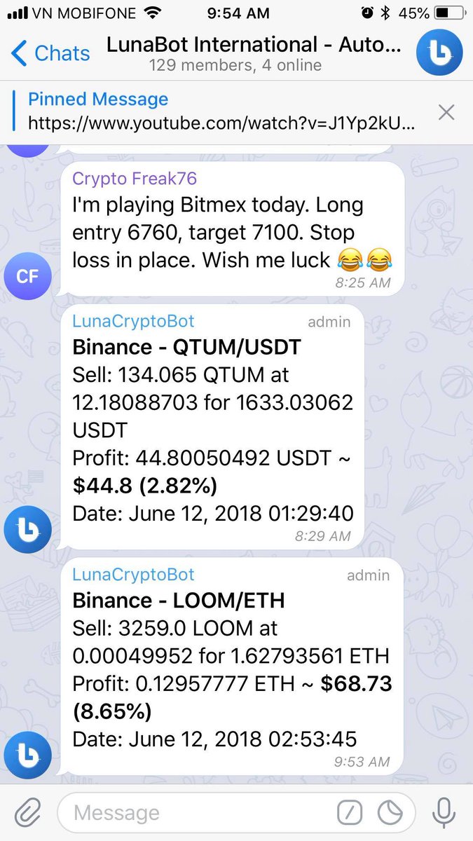 Lunacryptobot's tweet image. How about your account during these days? Is this a good sign to start new day with @Lunacryptobot ;). Profit of over 8%/order, awesome!

#lunabot #loom #cryptocyrrency #cryptobot