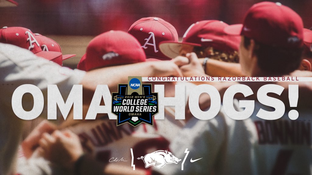 RazorbackFB's tweet photo. LET’S! GO! #OMAHOGS! https://t.co/ojFHMoIrD8