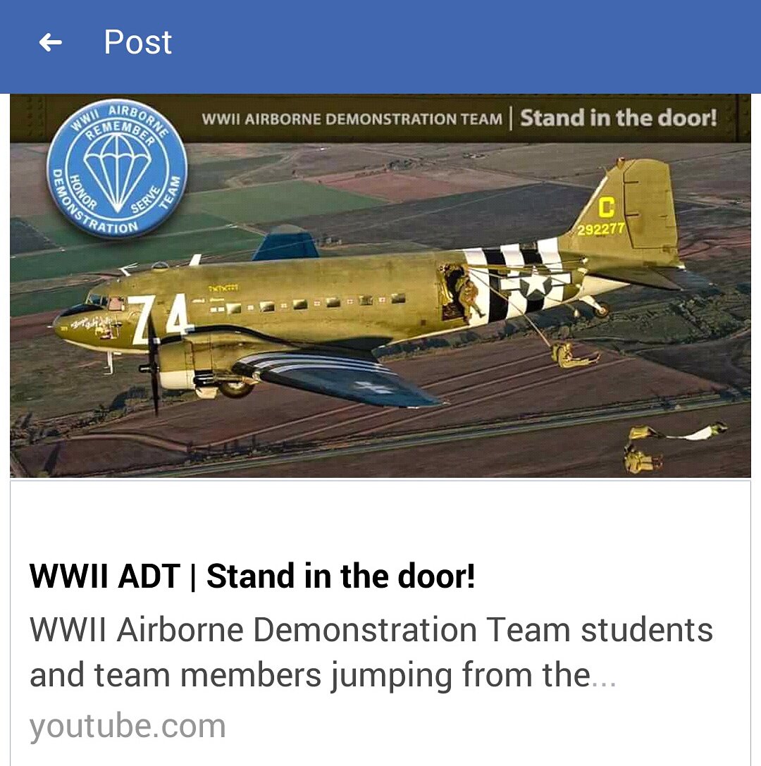 WWIIADT's tweet photo. #OpenHangarDay is 7/28/18
This year we have 2 #motherdaughter teams a #motherson team in our class!
#paratrooper #Dday #Airborne #rememberhonorserve #82nd #allamerican #101st #screamingeagles #greatestgeneration
 #SJS18 #jumpschool #veterans #frederickok #C47 #boogiebaby https://t.co/wNbAkP2yOo