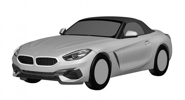 TalkAboutCars1's tweet photo. 2019 BMW Z4's design revealed in patent drawings https://t.co/ba7qbzjjgq https://t.co/r3LkFebmtW