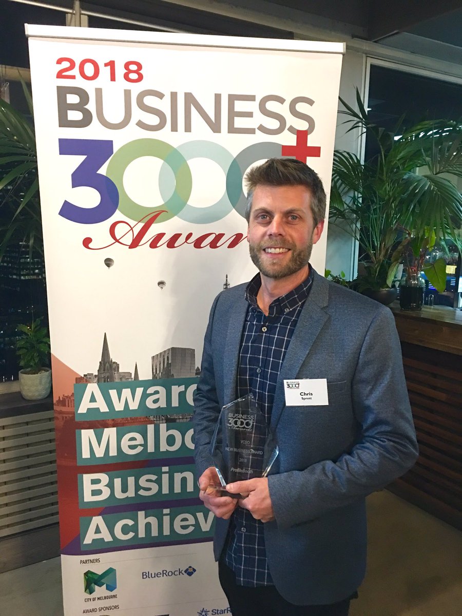 ProfileBooth's tweet photo. I was very proud to receive the New Business Award 2018 as part of the Business 3000 Awards in Melbourne! #new #business #award #profilebooth https://t.co/zFnEGrMLRx