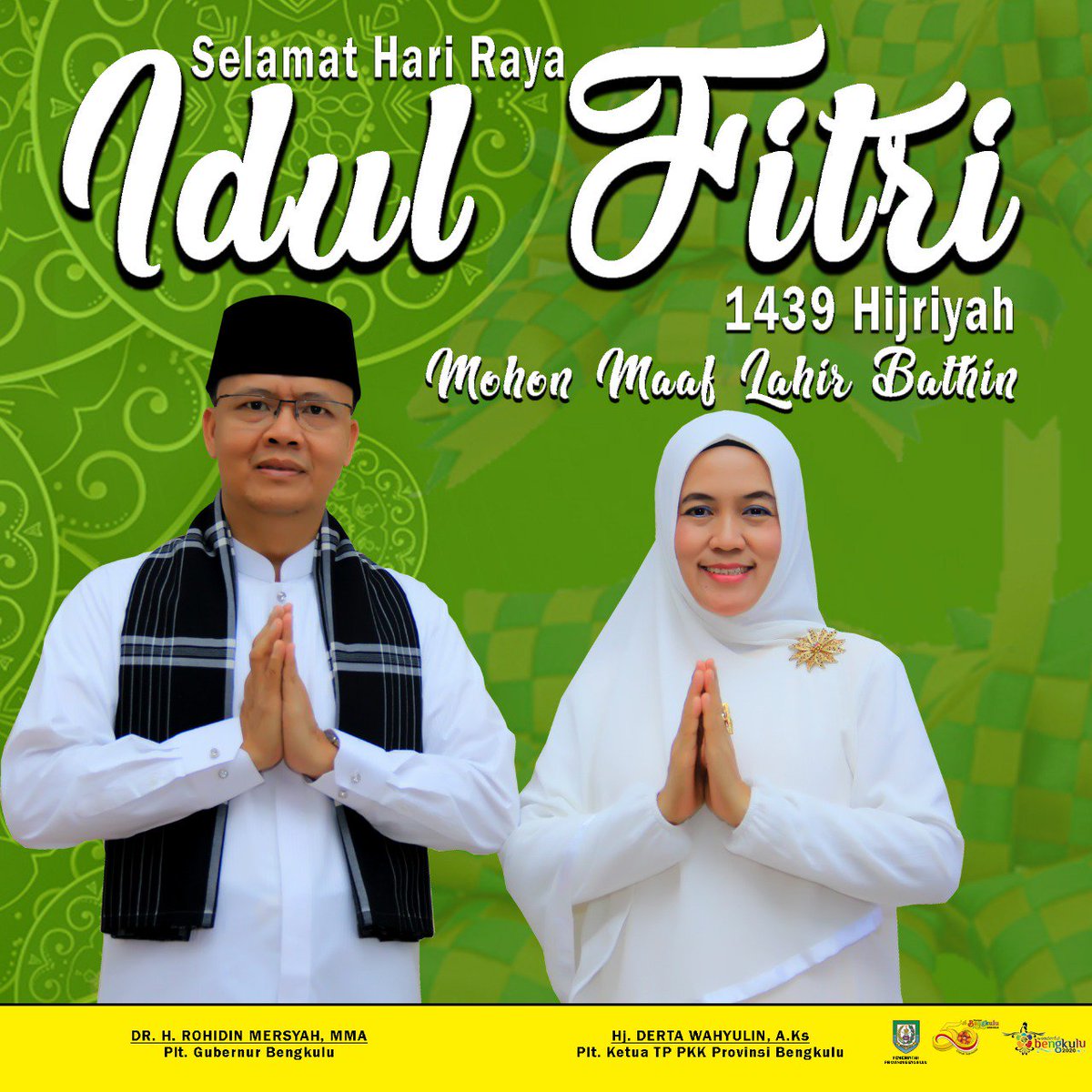 mediacenterBKL's tweet photo. Selamat Hari Raya Idul Fitri 1439 H.

Mohon maaf lahir dan batin.

#bengkulusehat #bengkulucerdas #bengkulubersihprofesional #bengkulumaju #bengkulumapan #bengkuluberbudaya #bengkuluberiman https://t.co/heRrr50eTO