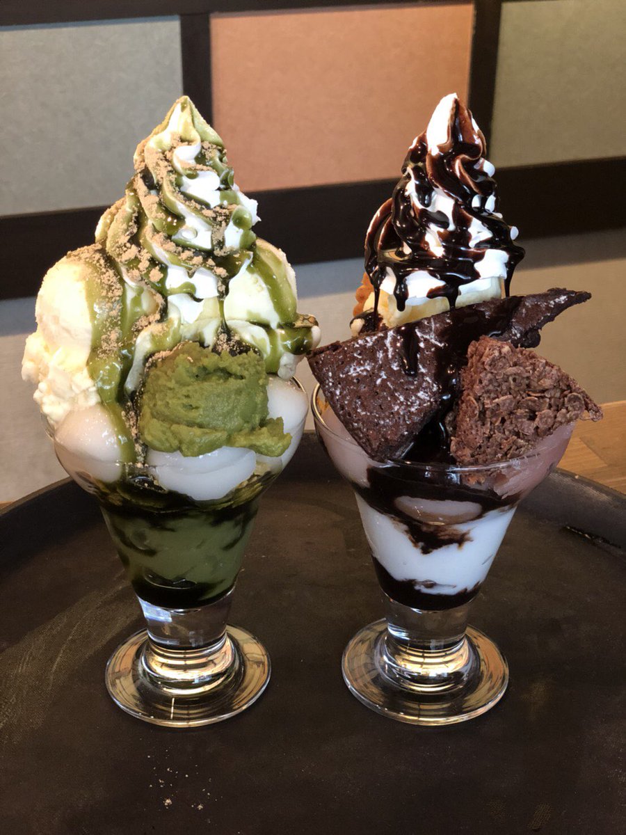 ことたま 京都白玉専門店 Sur Twitter 抹茶アイス 抹茶クリーム バニラアイス チョコソース チョコケーキ チョコフレーク 京都 Kyoto あなただけのパフェ ことたま スイーツ カフェ 楽しい オリジナル パフェ 白玉 しらたま アイス ケーキ 生クリーム