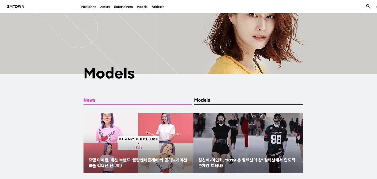 sooyeon_fashion's tweet photo. BLANC &amp; ECLARE featured on SMTown's official website via model Irene Kim https://t.co/QV0JhF0vUI

Irene Kim is a model of the company ESteem Entertaiment.

In December 2015, S.M. Entertainment formed a strategic alliance and partnership with modeling company ESteem Entertainment. https://t.co/yUCHX22Cf7
