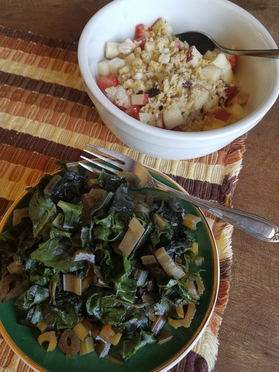 InSpearational's tweet photo. #MeatlessMonday - Started the day off with some fantastic #greens. Had leftover sauteed #swisschard with #breakfast. #Nutrition #wholefood #norules https://t.co/GMHGQxilsz