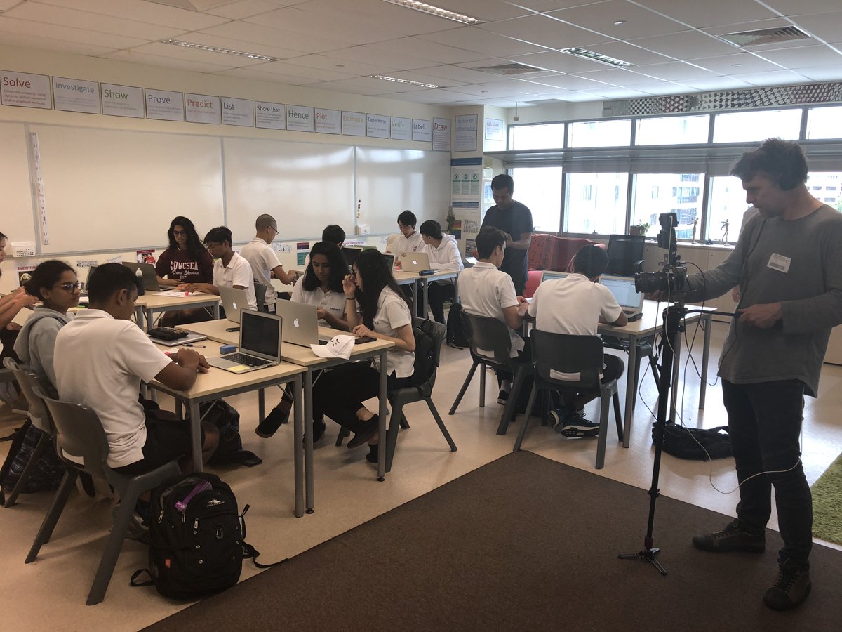 plr141's tweet photo. Filming best practice at #UWCSEA_East. These IB video tutorials will help to launch the new Maths and SSST courses to IB Diploma teachers and IB workshop leaders around the world. #ibdp https://t.co/rKaArCG5EV