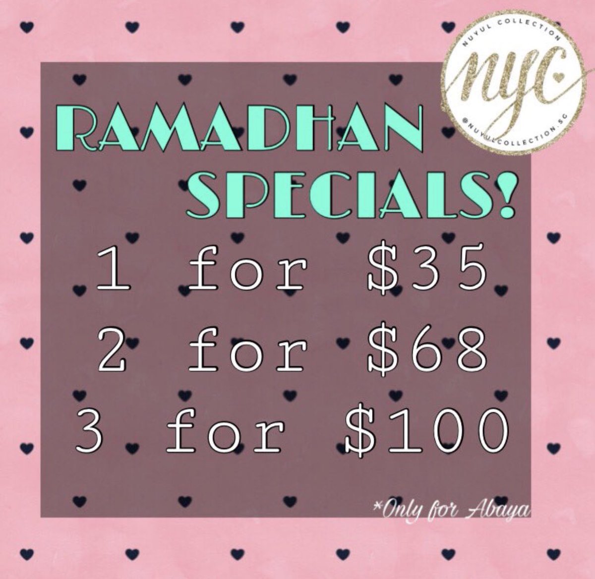 bonappetitsb's tweet photo. LAST MINUTE CARIK BAJU RAYA? 
No problem, visit https://t.co/6f7gZiucMS 😍

ABAYAS at $35?! WHAT A STEAL! &amp; SB FOLLOWERS, check out their promo 👇

RAYA NAK DEKAT, Cepat order! https://t.co/tqtqJgjFh9