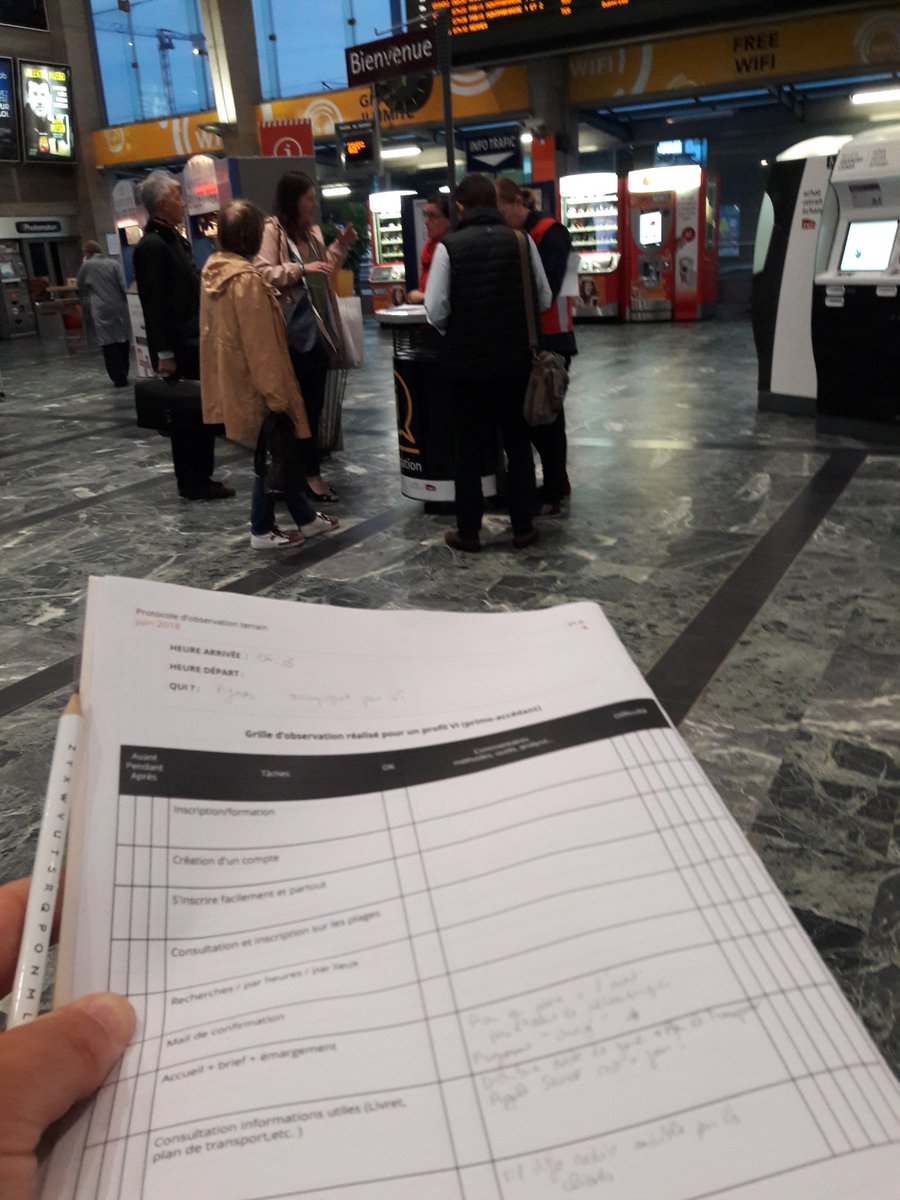 DavidHuguetSNCF's tweet photo. Seance d'observation directe en gare de Nantes. #refontevi. Mouvement social + inondations, un beau challenge pour les VI du jour ! https://t.co/MRoMWCvjbP