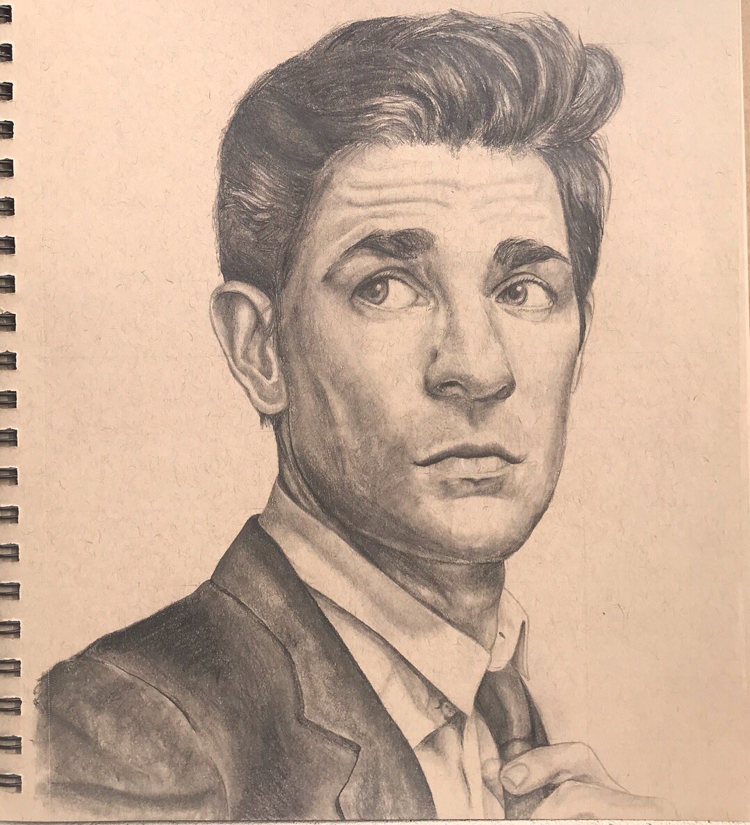 Finally able to post this drawing! I am very happy to share this drawing of @johnkrasinski that I did for my friends birthday, who’s a huge fan of Jim in the Office!

#TheOffice #jimhalpert #johnkrasinski #drawing #art #pencildrawing  #jimandpam #jimhalpertedit  #pencildrawing