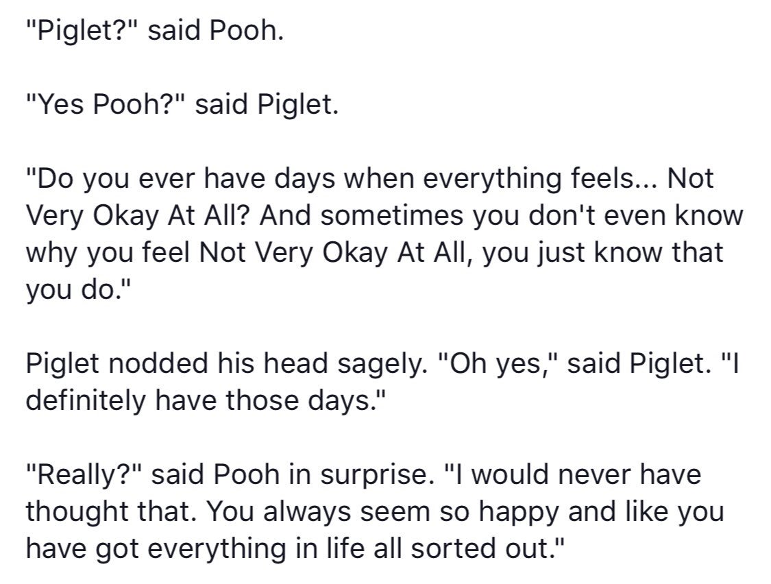 Mental Illness Winnie The Pooh Mental Disorders change comin