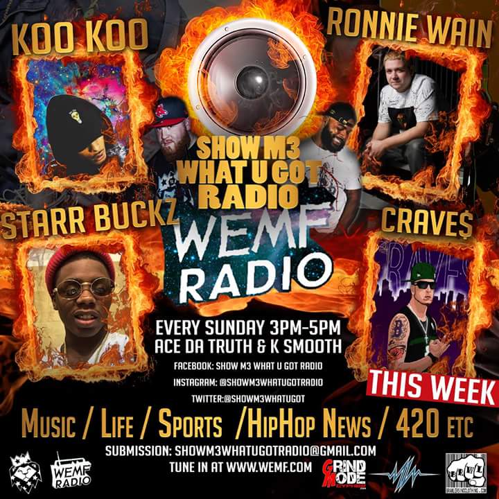 StillillRadio's tweet photo. This week on Show M3 What U Got Radio! Contact Austin Castro and Shane K Smooth McNally to book your appearance! Tune into WEMF Radio Sunday 3-5pm! https://t.co/EGGYc2MRyh