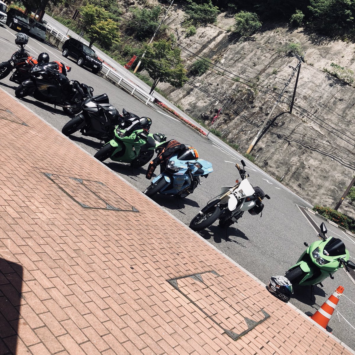Ron122Lucifer's tweet photo. やっと梅雨が終わった！！
走る💨走る💨
#ninja２５０r
#カワサキ派
#道の駅スパ羅漢 https://t.co/S7UaMEXgK2
