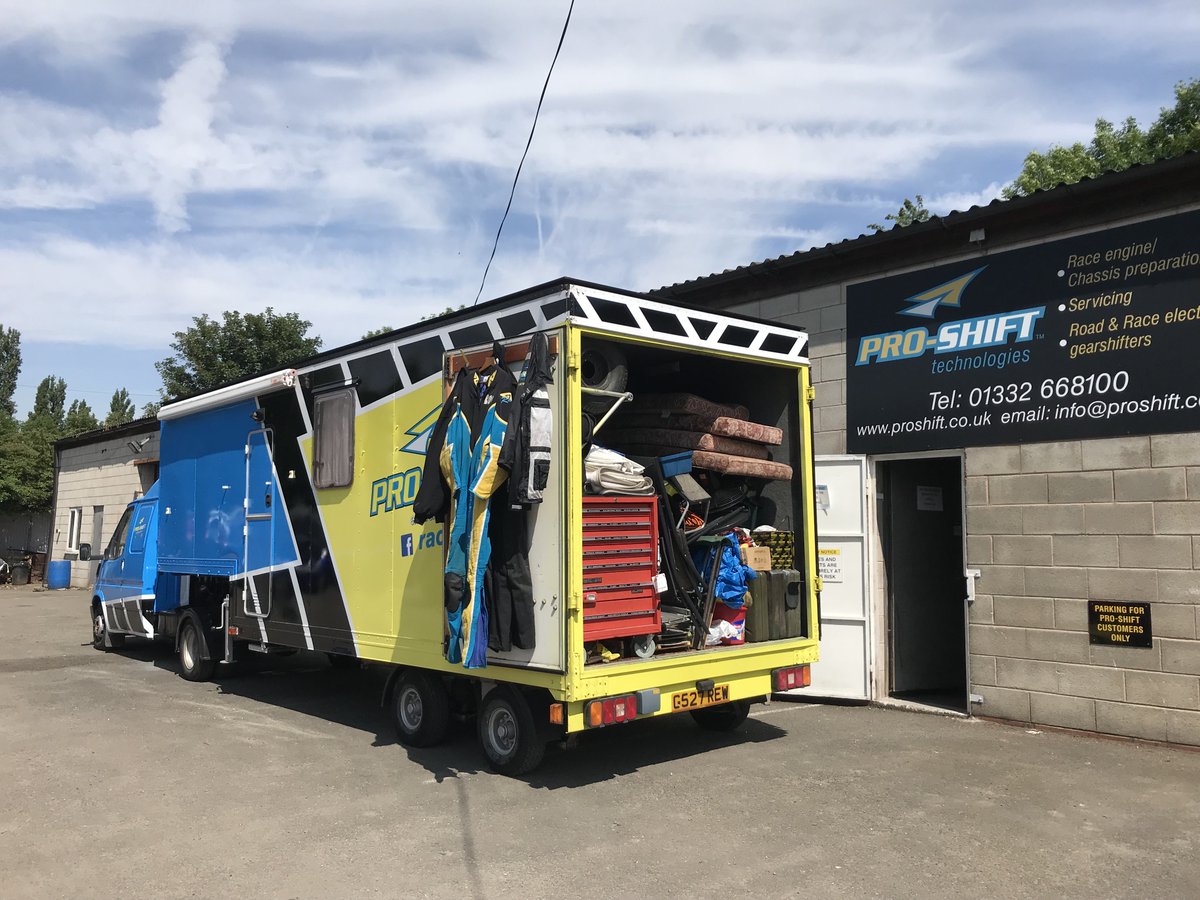 ProShiftT's tweet photo. Pro-Shift Team & Truck returning home after two weeks at the Isle Of Man TT! - who's up for some unloading?...😅
#proshift #racing #IsleOfMan #LoveTT #sidecars https://t.co/XqkASHxCOm