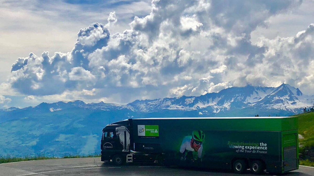 rutherowan's tweet photo. Well now I’m excited!  Stunning pic from #CriteriumduDauphine.  Just over 3 weeks before our big data truck rolls out for #TDF2018 @DimensionData https://t.co/EjDeY0PrWZ