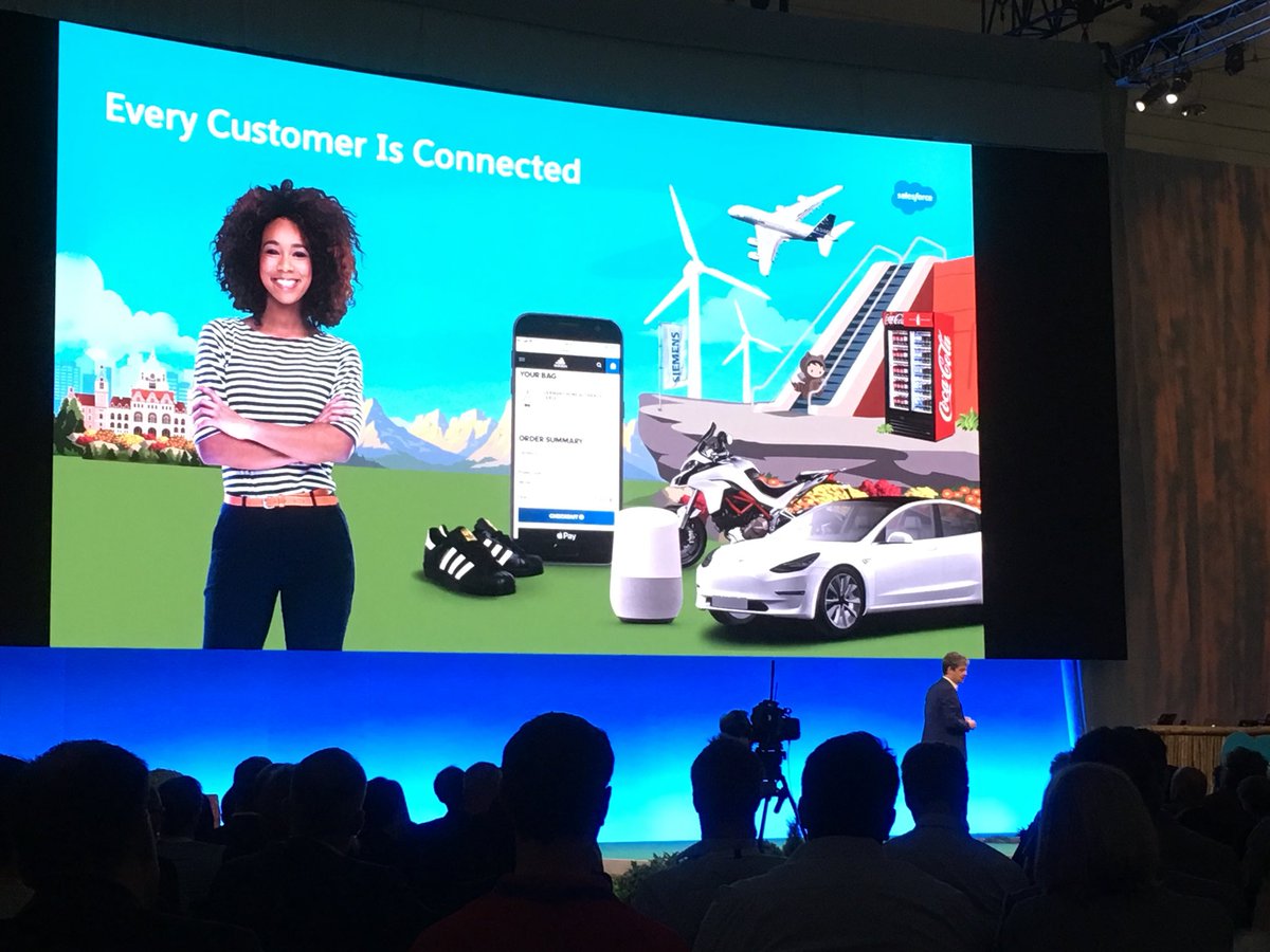 PeerOleSFC's tweet photo. Keynote #SalesforceTour #CEBIT18 https://t.co/N6YKJ2GMC1