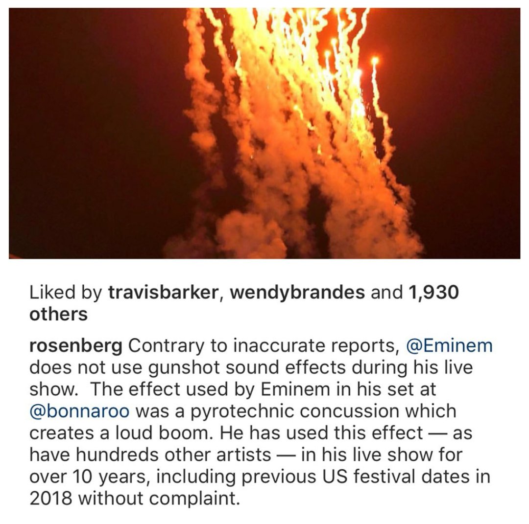 VRaihala's tweet photo. @helloitsbella Those were not gunshot effects, just loud booms caused by pyrotechnic effects https://t.co/oo9bQSaz3l