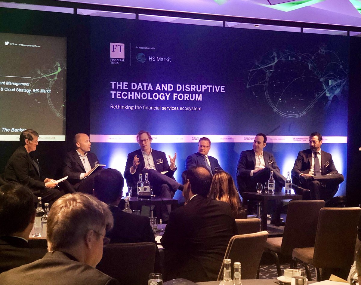 ManGroup's tweet photo. Man AHL’s co-CEO Antoine Forterre spoke at the #FTDisruptiveTechForum today on harnessing the #data deluge, discussing strategies for managing alternative data. Alongside panellists from @LGIM, @IHSMarkit, @BankofIreland, RPMI Railpen and moderator @joymacknight. @ftlive https://t.co/ELrRV0ED9F