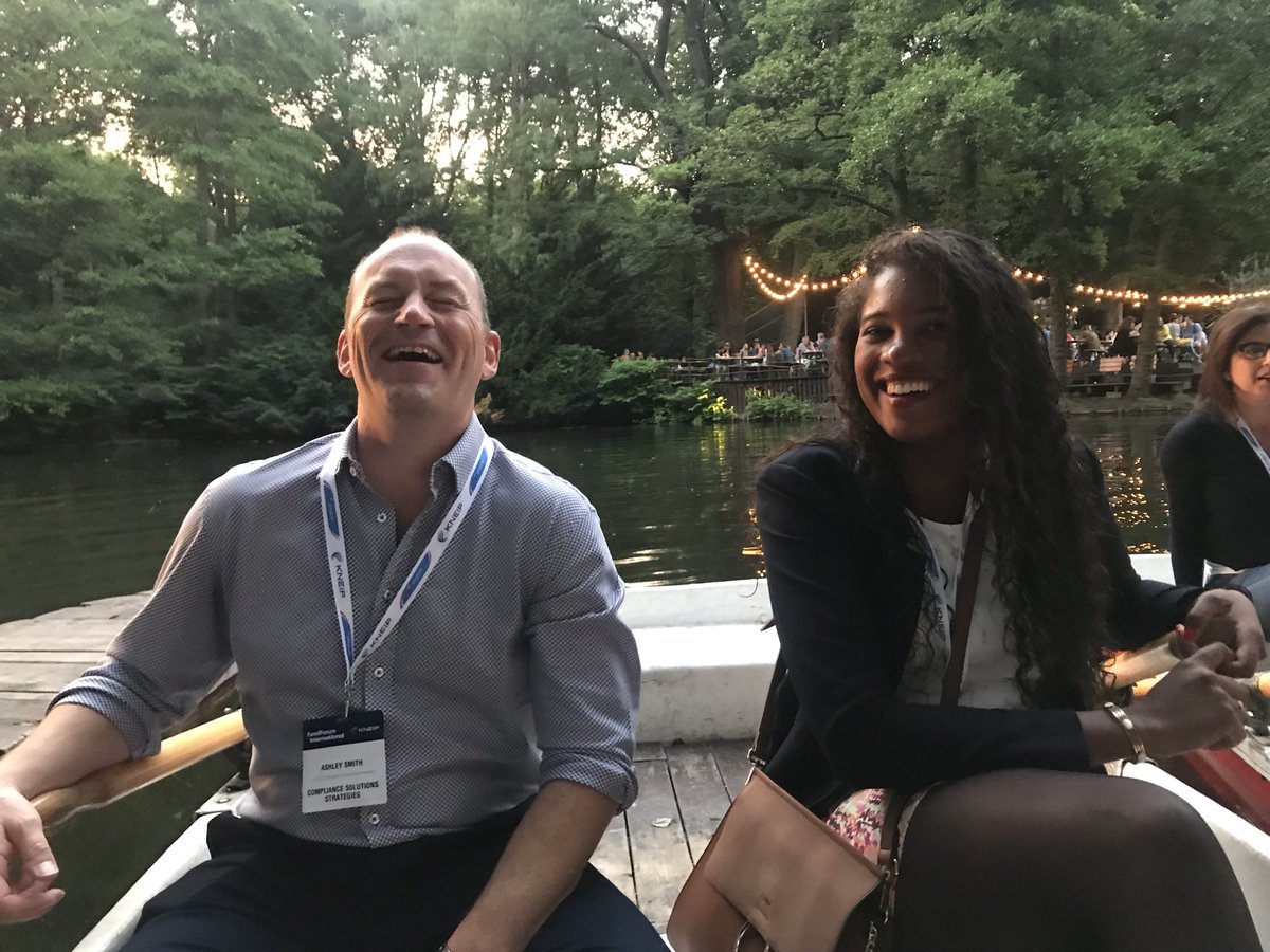 CSSregtech's tweet photo. Ashley Smith and Olivia Marc EXHAUSTED after their rowing last night. Come say hi to them today at stand #104 #FundForum https://t.co/u8ddSwxZQD