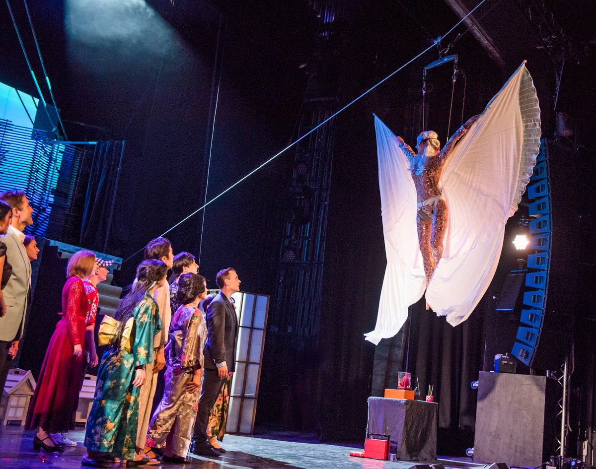 Trioperas's tweet photo. #Butterfly dies with honour, and flies in the soaring ending to 'Butterfly'. #TriOperas - Now showing at the @peacocktheatre 

Book Tickets: https://t.co/r1y3EKDh9v https://t.co/9hJ9K7EdZG
