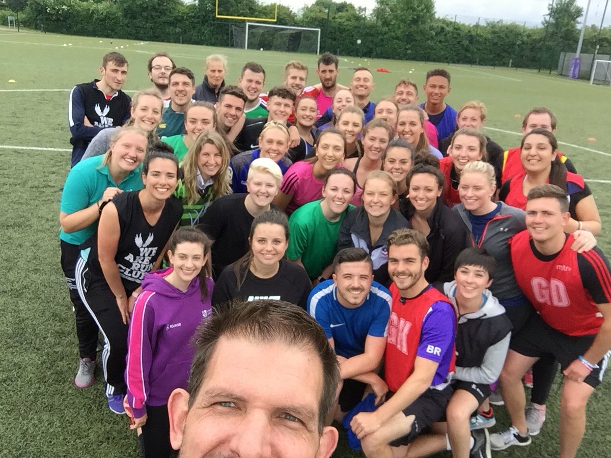 DrAshCasey's tweet photo. [TWITTER WARNING] Today is the last day of the @lborouniversity PGCE PE programme and we’re finishing with a sport education season #lboro PGCE - playing Run the Gauntlet (rules to follow). Excuse the celebratory tweets and retweets that follow. https://t.co/IyF71mABK0
