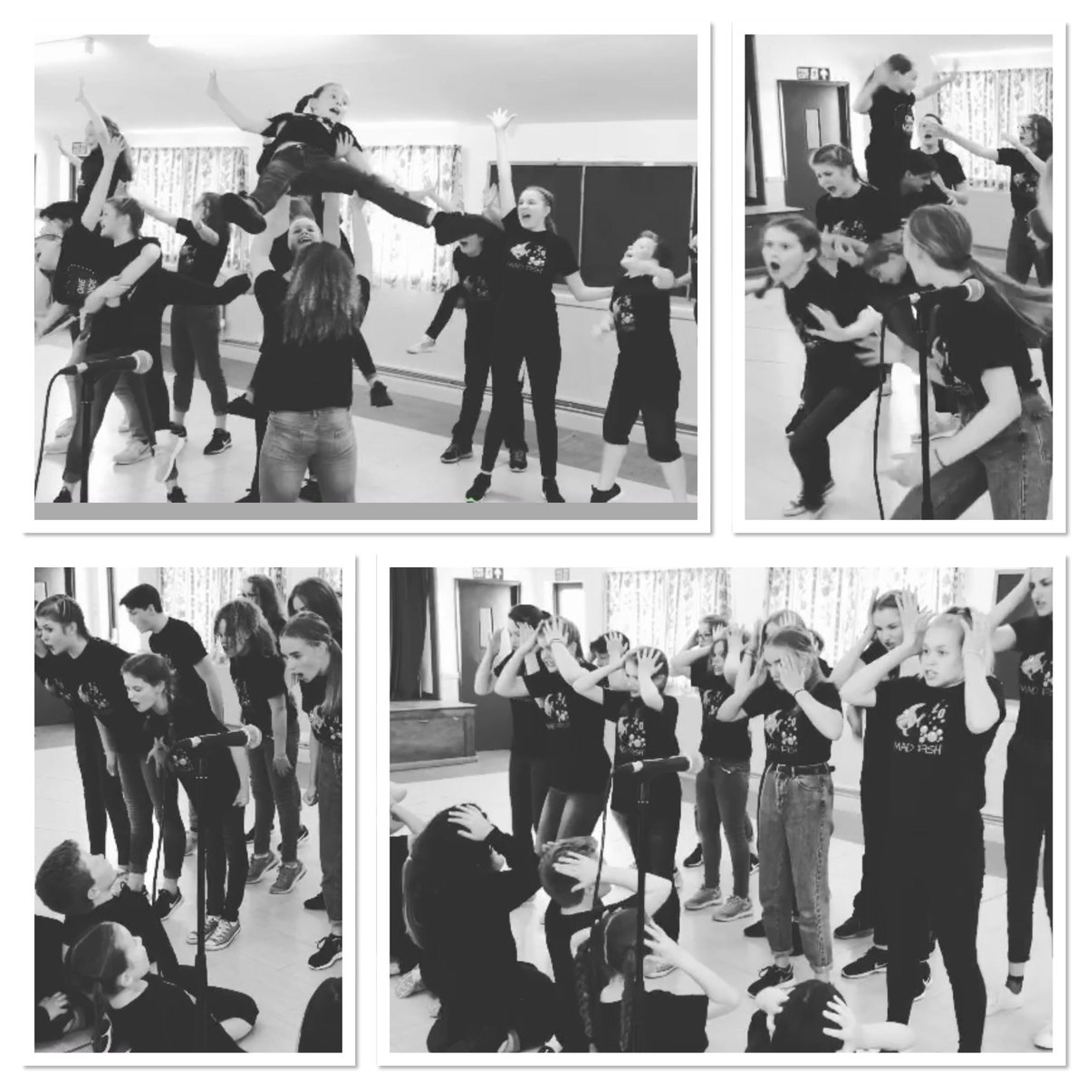 madfishstagesch's tweet photo. What on earth is going on??? Rehearsal madness. #musicals #stage #show #songs #singers #acting #actors #singing #rehearsal #performers #performance #stageschool #theatre #onevoice2018 #sussex 22/23 June Izzard Theatre https://t.co/eSORurEOh8