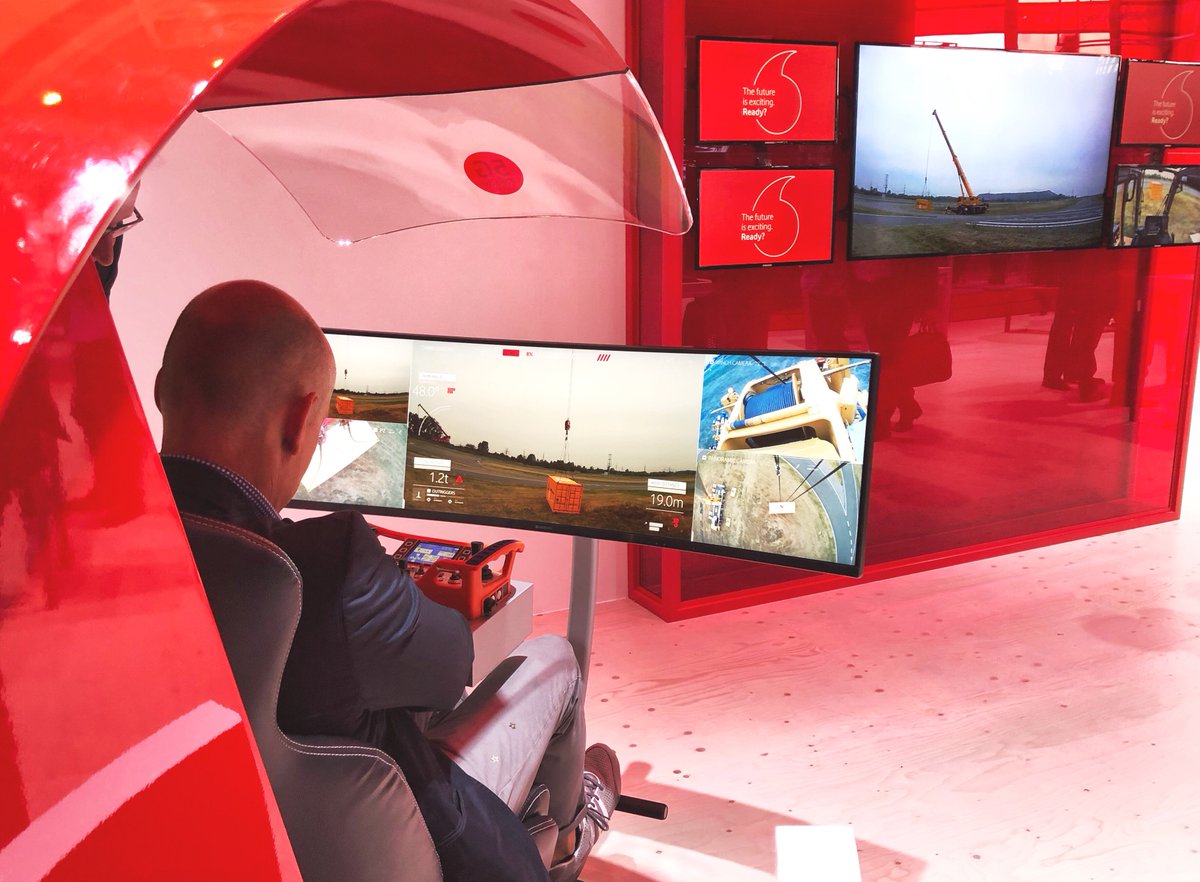 ObjectiveSW's tweet photo. As you may have guessed, we’re at @cebit with @vodafone prompting our #teleoperated #Schmidbauer-crane. Come by Pavillion 33 to check it out 🙂

#cebit2018 #objectiveSoftware #objectiveRacingTeam #teleoperatedvehicle #teleop https://t.co/9l1pWM0XSN