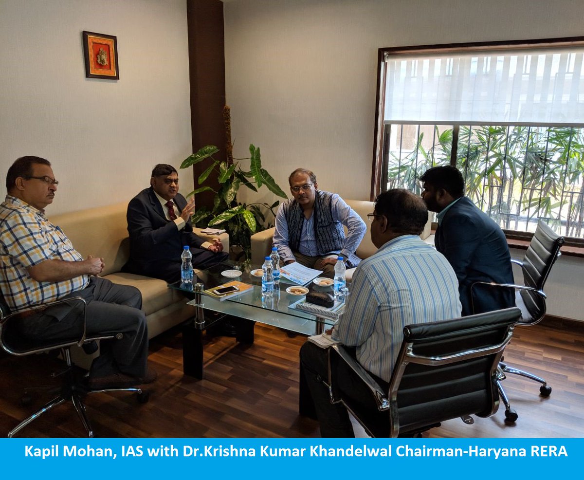 OfficeRera's tweet photo. Haryana RERA Chairman visit to Karnataka RERA Office https://t.co/wkIVBogxli