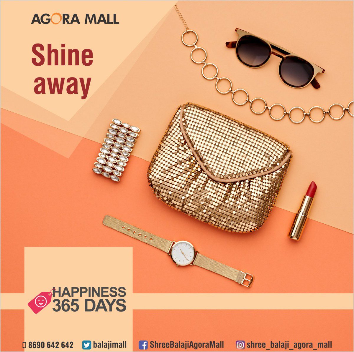 _Happiness365's tweet photo. Change it in style -
Change your every outfit with different fine accessories ...Roll down with the eye catchy fashionable collections in @_Happiness365 in @balajimall   
Contact- 8690642642
For more offers visit :https://t.co/PG5gHKyLW9 

#Ahmedabad #Gandhinagar #SuperCollection https://t.co/pAtBwHqiaQ