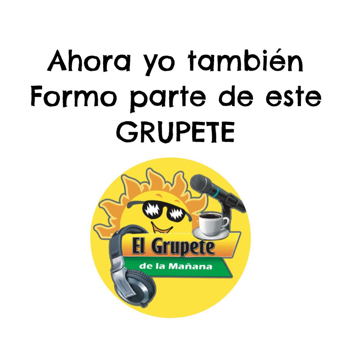 ElGrupeteFM's tweet photo. Buenos días martes !!! Éxitos quienes forman parte de este grupete ? Hazle repost a la foto! #elgrupete #buenosdias #radio #circuitopop https://t.co/qjw8VAjNgB