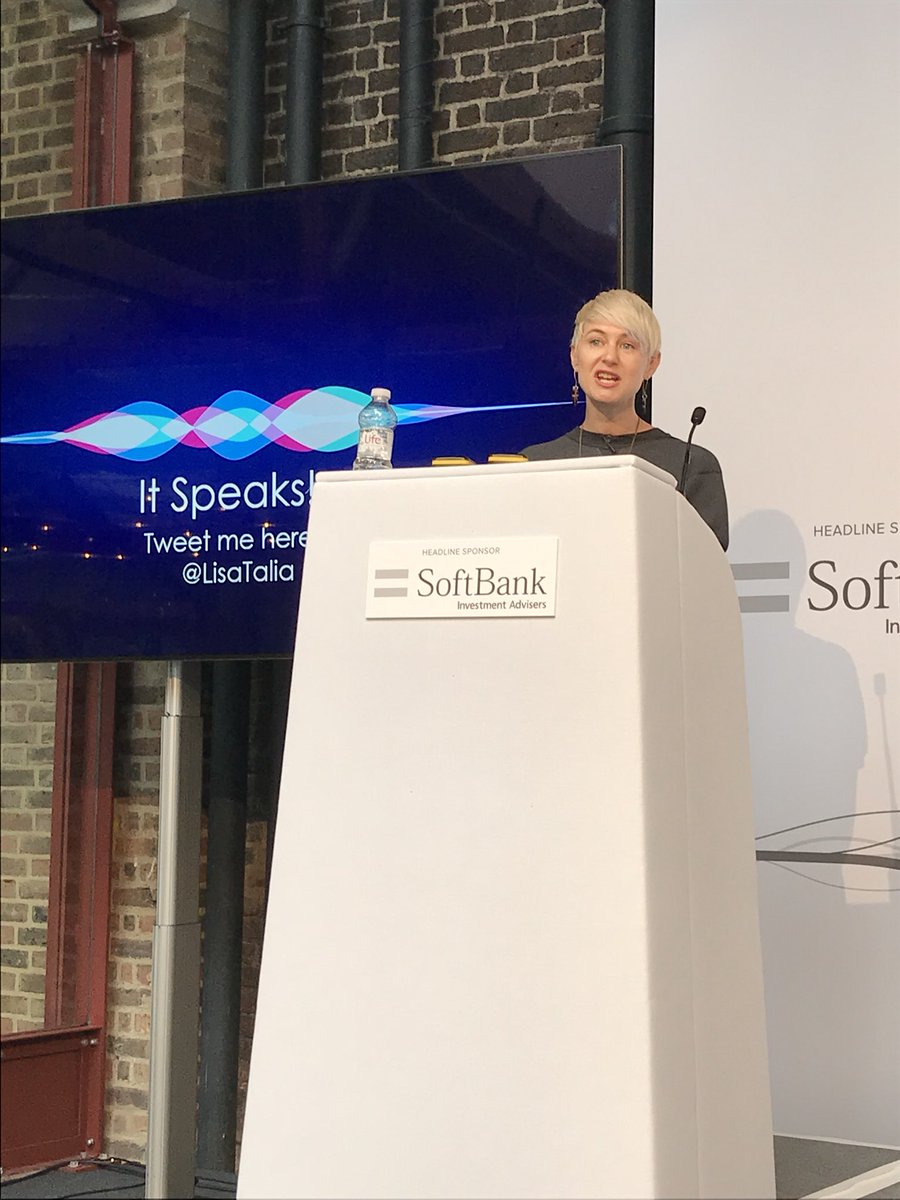 ethics_it's tweet photo. “Let us code with our eyes wide open” @LisaTalia giving us chills as she ends her presentation of the #ItSpeaks research! #cogx18 #AIethics https://t.co/NL2FpFo9pa