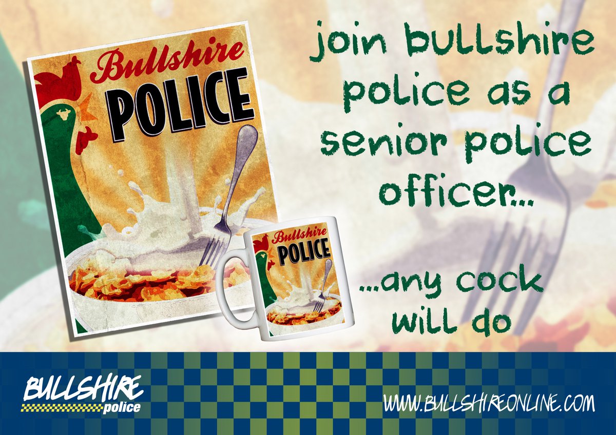 BullshirePolice's tweet photo. Join us...
Start your day as a Senior Bullshire Police Officer.
#AnyCockWillDo
Personalised Vessels available (obviously):
https://t.co/2NDhoSZUxX https://t.co/zdqT4ILkU6