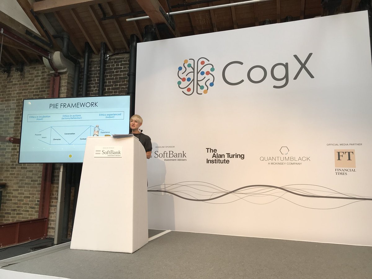 ethics_it's tweet photo. The PIIE Framework outlined in the #ItSpeaks research report is a common language for multi-disciplinary teams to use for incorporating ethics throughout their work #cogx18 @LisaTalia https://t.co/3ELi1j1qvX
