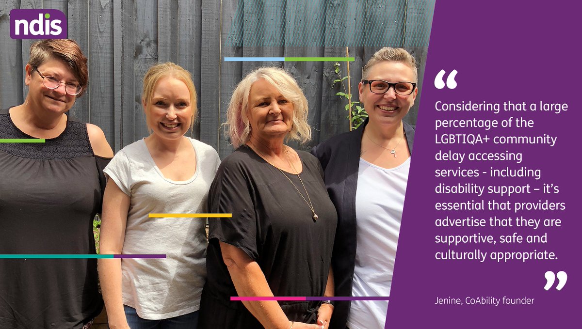 NDIS's tweet photo. Jenine is passionate about the NDIS and the possibilities it offers for the LGBTIQA+ community. She's glad to see other small business entering the market, and hopes more will follow suit. https://t.co/XDNuScwZxD https://t.co/maa25wftns
