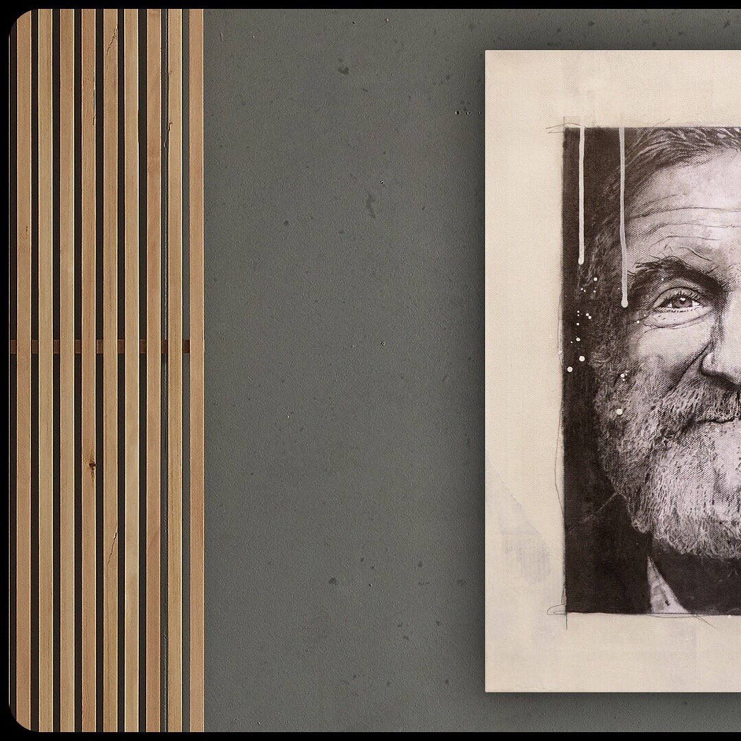 InteriorArtITA's tweet photo. 40x50cm #Pencil and #acrylicpaint on #Canvas #RobinWilliams #art #artist #acrylic #painting #modernart #love #contemporaryart #creativeart #worldofartists #paint #dailycollector #abstractart #abstractpainting #contemporarypainting #artistic_share #art_we_inspire #artwork https://t.co/hu9VcxLuKk