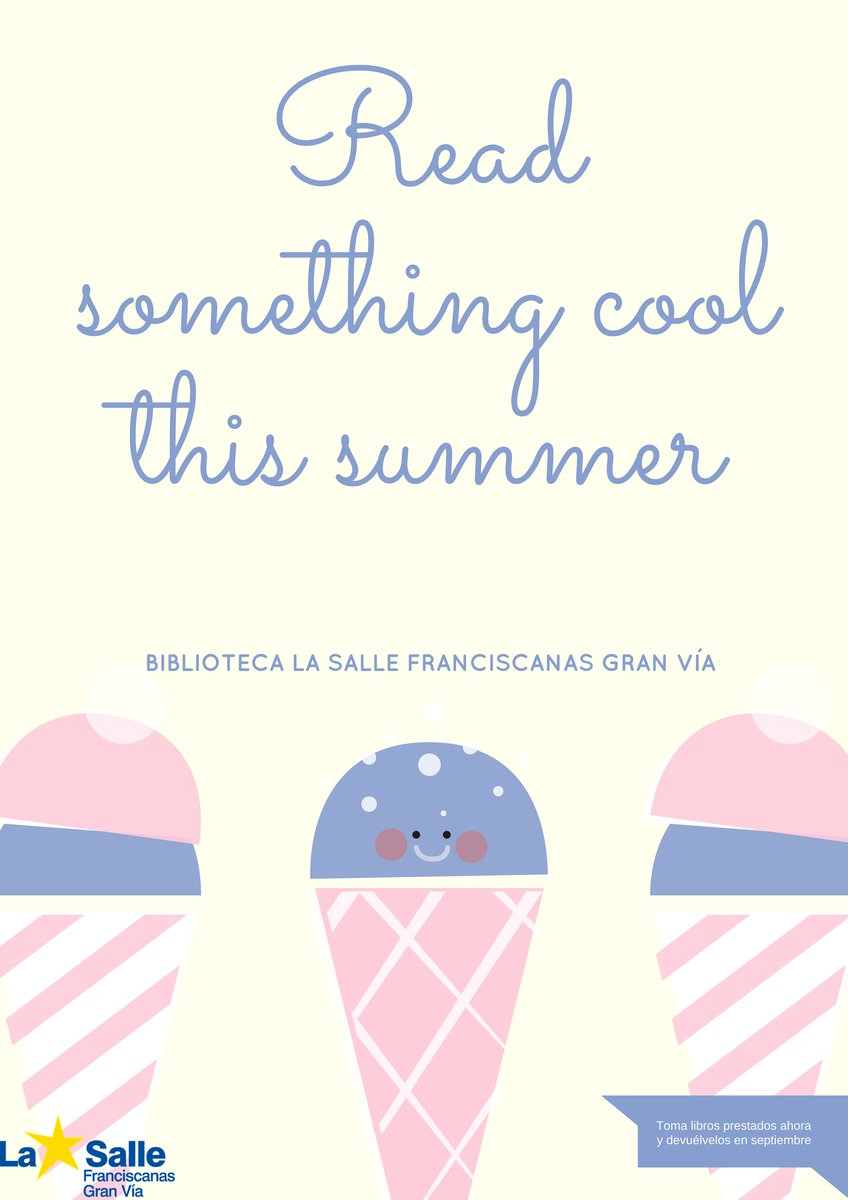 ClubLecturaLSGV's tweet photo. ⏩⏩Comienza el préstamo de libros para este verano⏪⏪ Recuerda, toma libros prestados ahora y devuélvelos en septiembre. ☀📚📔📖🔅 https://t.co/IIseplieEA