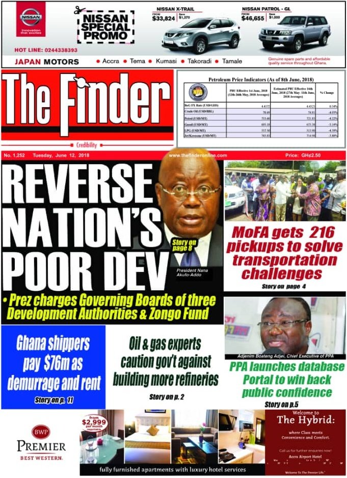 ghonetv's tweet photo. Also in The Finder:

- MoFA gets 216 pickups to solve transportation challenges

- PPA challenges database portal to win back public confidence #GHToday https://t.co/DPNvVq6uzS