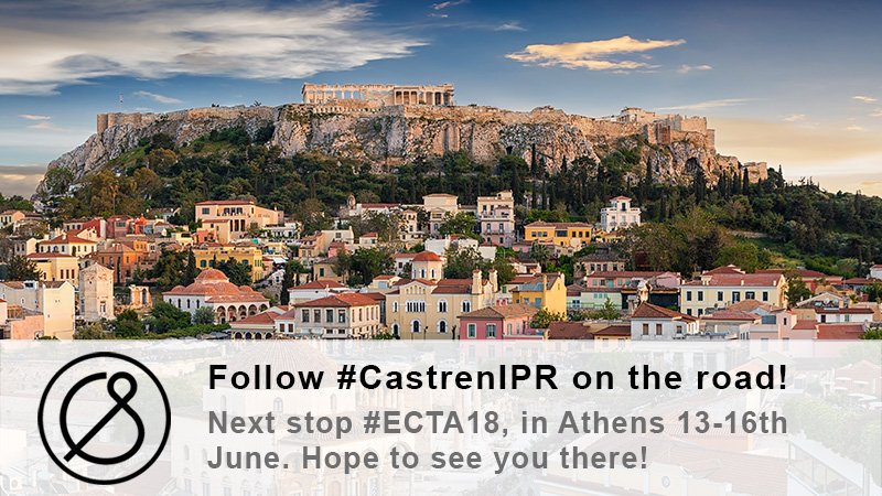 CastrenS's tweet photo. Our IP team is on the road again! Follow #CastrenIPR and the member of ECTA Design Committee @KatriKiviniemi to keep posted on #ECTA18 in Athens. https://t.co/0I3TeZnBEA