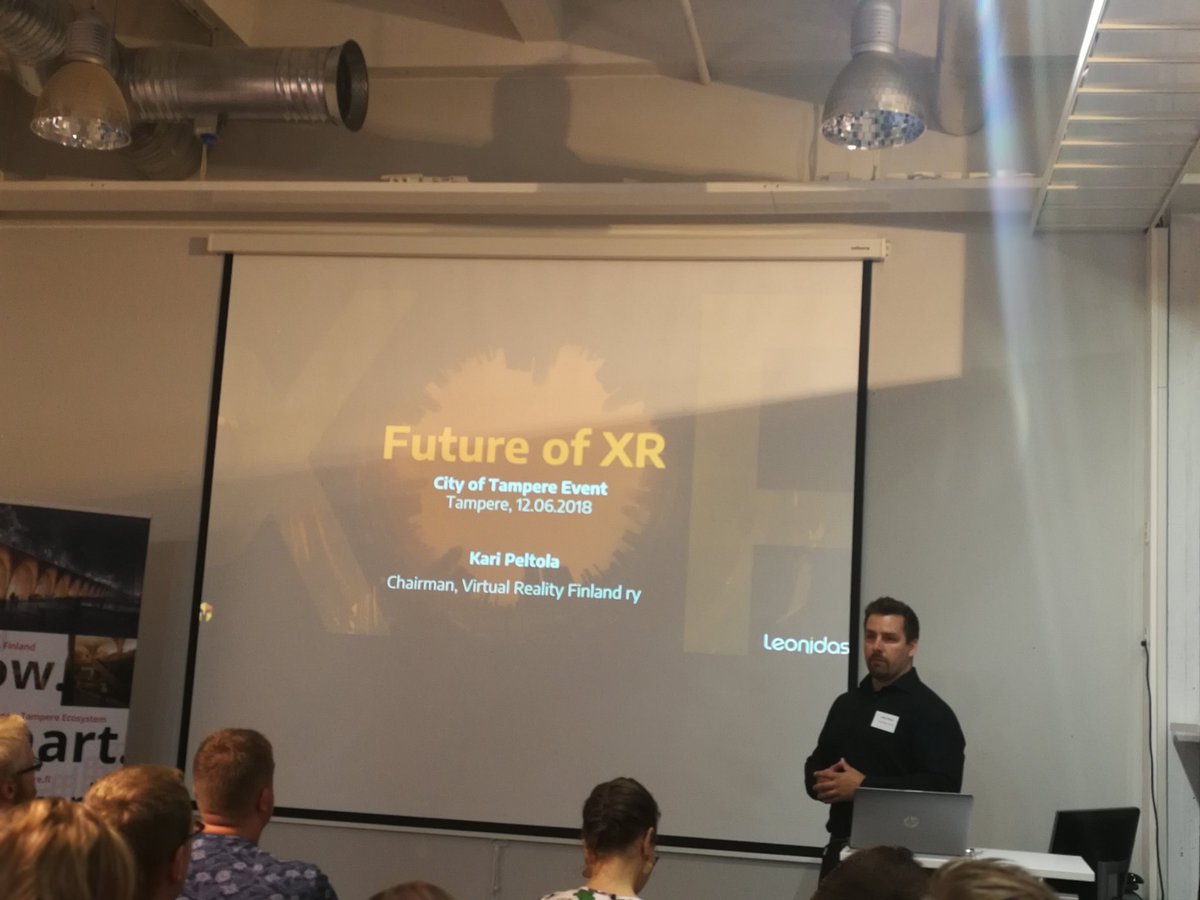 jari_ikonen's tweet photo. Miten Tampereen uusi Unity-3D-kaupunkimalli voisi tukea liiketoimintaasi-seminaari Kari Peltola avaa alan trendejÀ. #6Aika #smarttampere #businesstampere #massadata https://t.co/lm0KBnSnK4