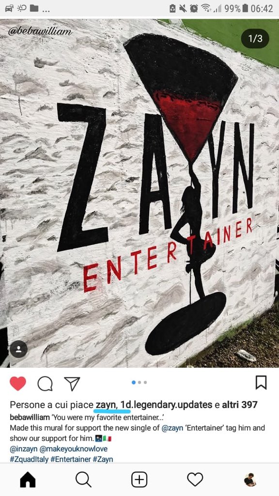 _bebawilliam_'s tweet photo. WELL..........
This makes me so proud and happy that you enjoyed. I put heart and soul into it and nothing I love him. ๐ญโค๏ธโจ๐ฎ๐น @zaynmalik @inZAYN
#Zayn #Zquadturin #Entertainer #LetMe https://t.co/y2Xf81myb1