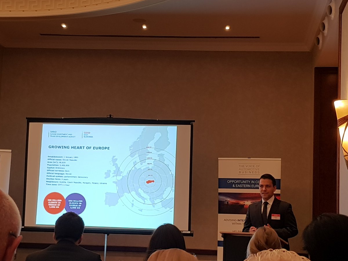 wendystunt's tweet image. "Slovakia has the highest labour productivity in the CEE" - Tomas Salini @SARIO_agency @thevoiceofauto #vobevent