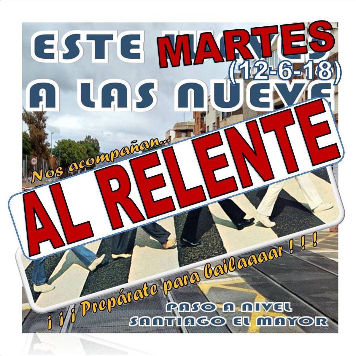 ALasVias's tweet photo. 🎸 #Concierto de @ALRELENTE

🗓 Martes, #12Junio
🕘 21:00
📍 Plaza del Soterramiento (https://t.co/a47V4VopdE)
#️⃣ #MurciaLibreDeMuros

¡NO TE LO PIERDAS! https://t.co/Au7Xxg9crU