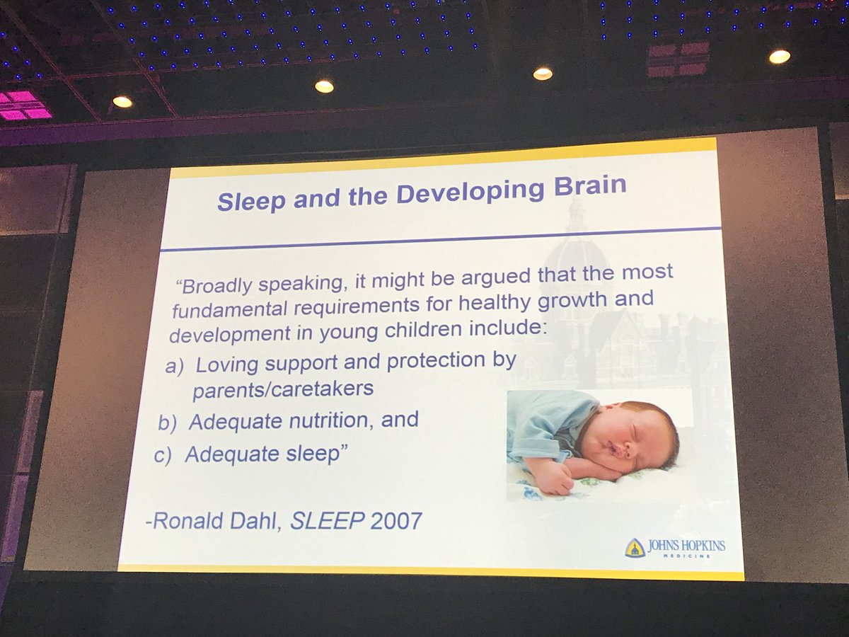 ongsoomay's tweet photo. Basic tenets of early childhood and the importance of sleep! How do we make this happen in the #pedsicu?
@SapnaKmd #wfpiccs18 https://t.co/7Ru72Ov2hT