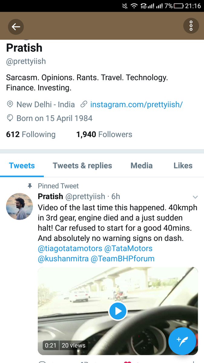 prettyiish's tweet image. Day 2 - That's my @tiagotatamotors car which refuses to run on roads. As @TataMotors is refusing to fix problems in my car, taking @Uber for work.
Meanwhile, my family &amp;amp; neighbors laughed on me: "warned you not to buy a Tata" That's some morning for a Tata customer!