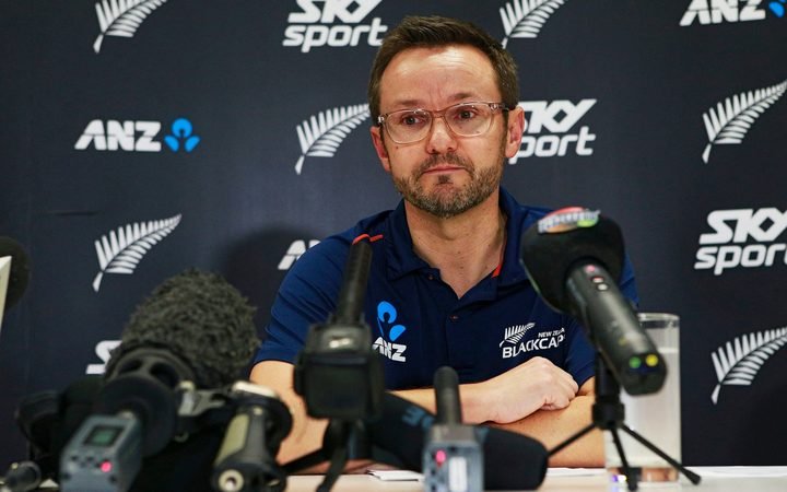 The_Final_Print's tweet photo. Blackcaps coach Mike Hessan has announced he is stepping down from his position as coach. The Super-Star Coach pulled the Blackcaps out of a dark spot in cricket and into the strong position they are today. He says it would be better for the teamm if he was to move on. https://t.co/cNis2jwfBq