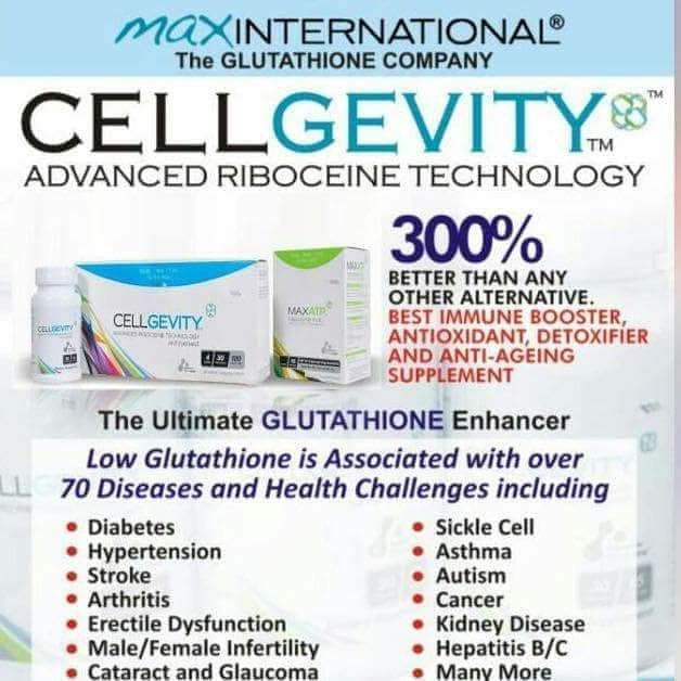 TendeAnointed's tweet photo. Revolutionalize your health with CELLGEVITY &amp; MaxATP!

Cellgevity is the most potent GLUTATHIONE-enhancing supplement. 

Glutathione is a natural antioxidant in the body, which protects the body cells against oxidative stress and mops up free radicals https://t.co/lNo0E3CCJ1