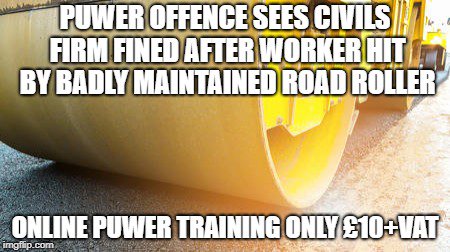 CommodiousLMS's tweet photo. PUWER offence sees civils firm fined after worker hit by badly maintained road roller
For more information on this: 
https://t.co/cqkwIlD9wW

Online Puwer trainin only £10+VAT https://t.co/ZuQMITXqTr

#commodious #puwer #awareness #onlinetraining #safety #workequipment #ROSPA https://t.co/KjS7VNgXGy