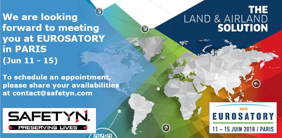 SAFETYN_Team's tweet photo. @SAFETYN_Team is looking forward to meeting you this week @cogeseurosatory in Paris #saferpilots #aerospace #innovation #airbusbizlab #safe_cluster https://t.co/3zCPvgBLTF