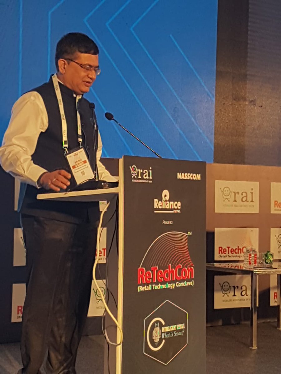 kumarraja1's tweet image. thankyou for a thought provoking address at Retechcon 2018. I am sure most attendees are relooking at their growth strategies including me at RAI @ashishchauhan @rai_india @AjayKLISMA #ReTechCon2018